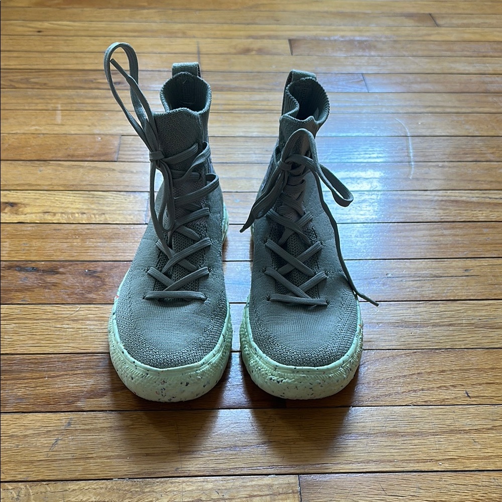 Converse Green High-Top Sneakers Canvas Rubber Sole